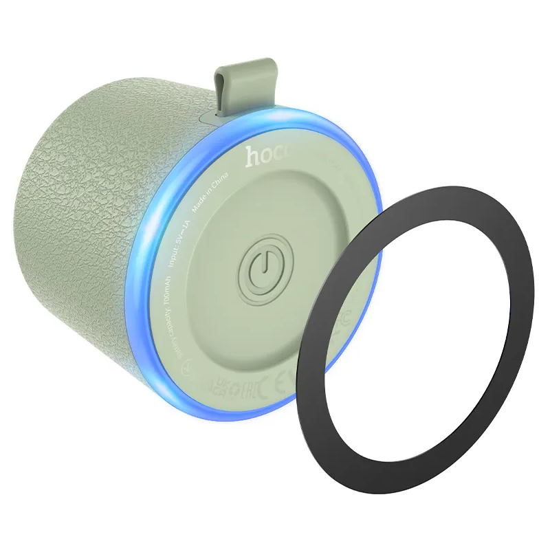 Boxa Portabila Bluetooth HOCO HC49 Mini Magnetic, 8W, TWS, Verde