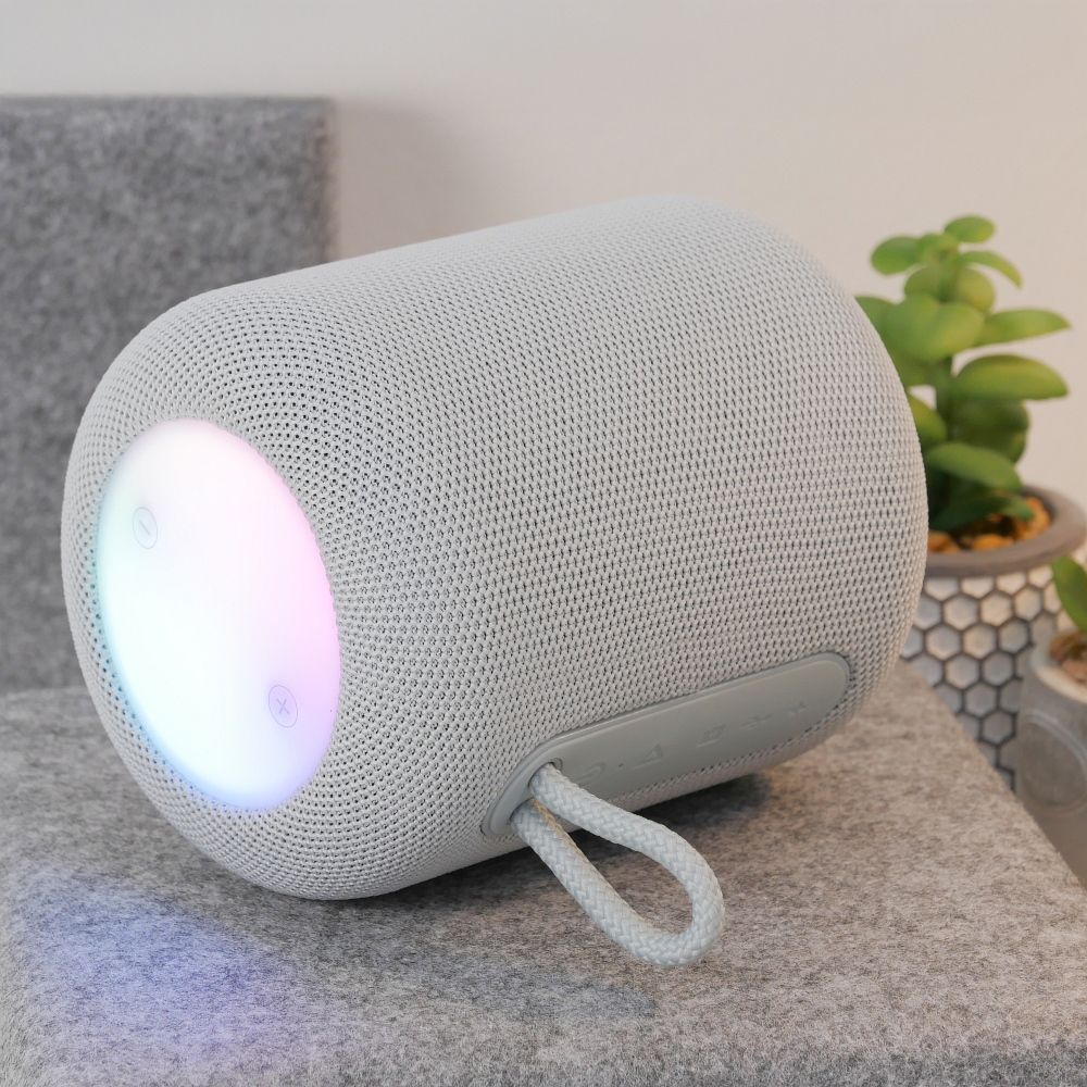 Boxa Portabila Bluetooth HOCO HC30, 5W, TWS, RGB, Gri