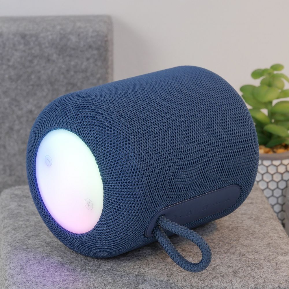 Boxa Portabila Bluetooth HOCO HC30, 5W, TWS, RGB, Albastra