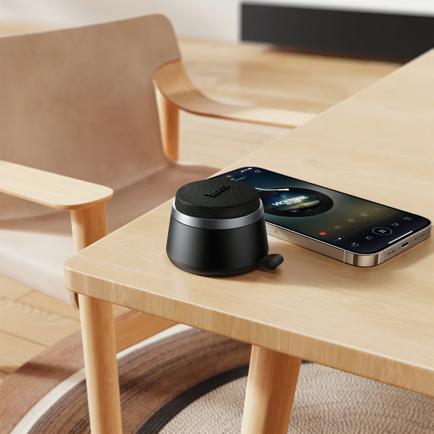 Boxa Portabila Bluetooth HOCO HC43 Mini Magnetic, 8W, TWS, Neagra