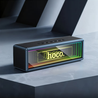 Boxa Portabila Bluetooth HOCO HC40, 2 x 10W, TWS, RGB, Neagra