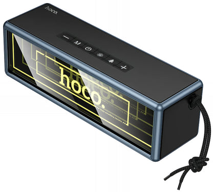 Boxa Portabila Bluetooth HOCO HC40, 2 x 10W, TWS, RGB, Neagra
