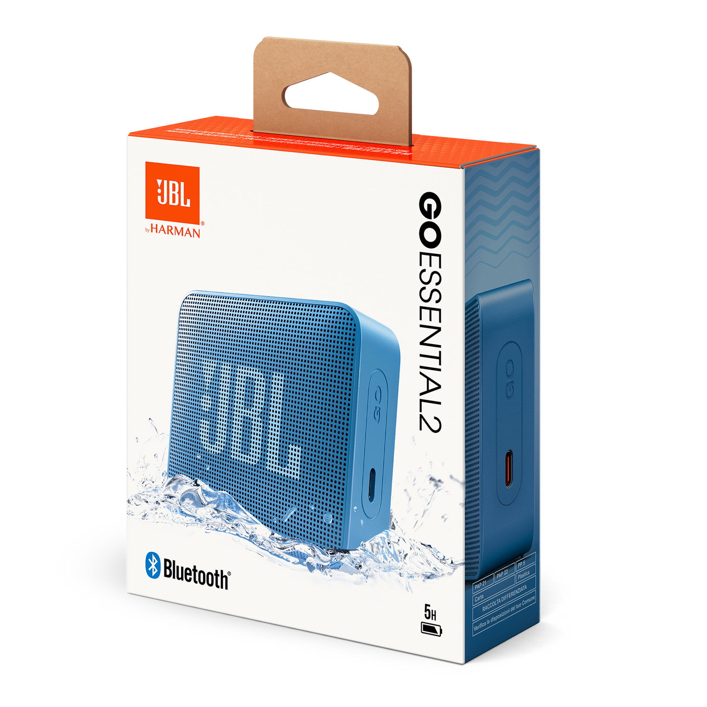 Boxa Portabila Bluetooth JBL Go Essential 2, 3.1W, Pro Sound, Waterproof, Albastra JBLGOES2BLUCN