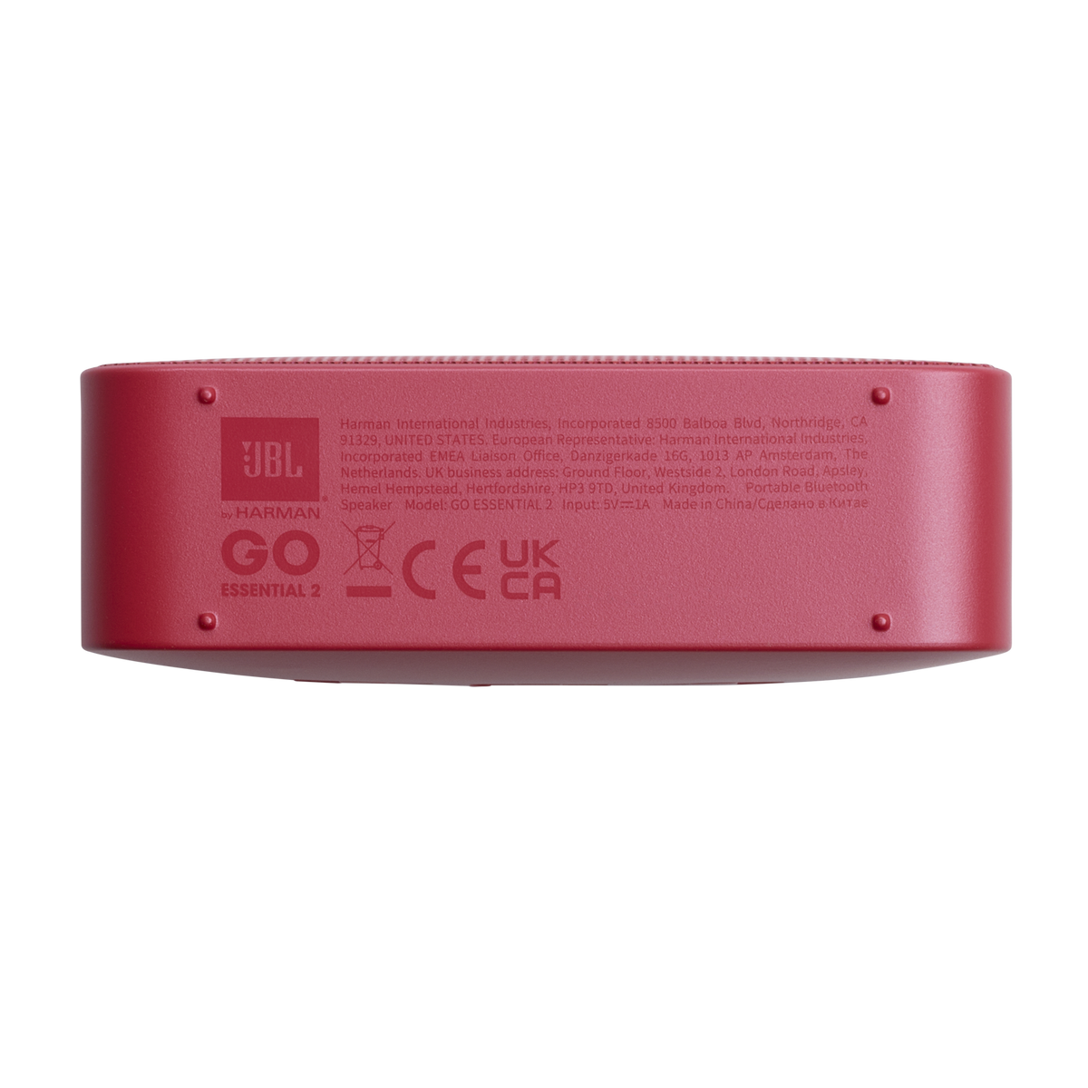 Boxa Portabila Bluetooth JBL Go Essential 2, 3.1W, Pro Sound, Waterproof, Rosie JBLGOES2REDCN