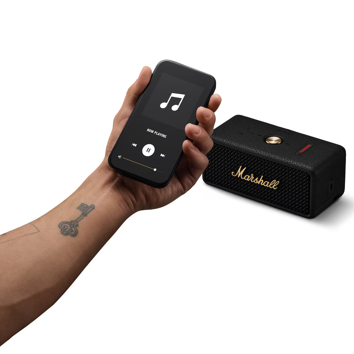 Boxa Portabila Bluetooth Marshall Emberton II, 20W, Waterproof, Neagra Aurie