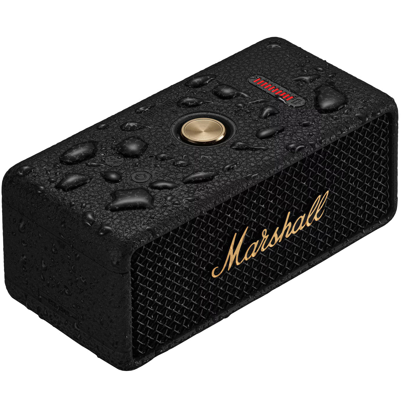 Boxa Portabila Bluetooth Marshall Emberton II, 20W, Waterproof, Neagra Aurie