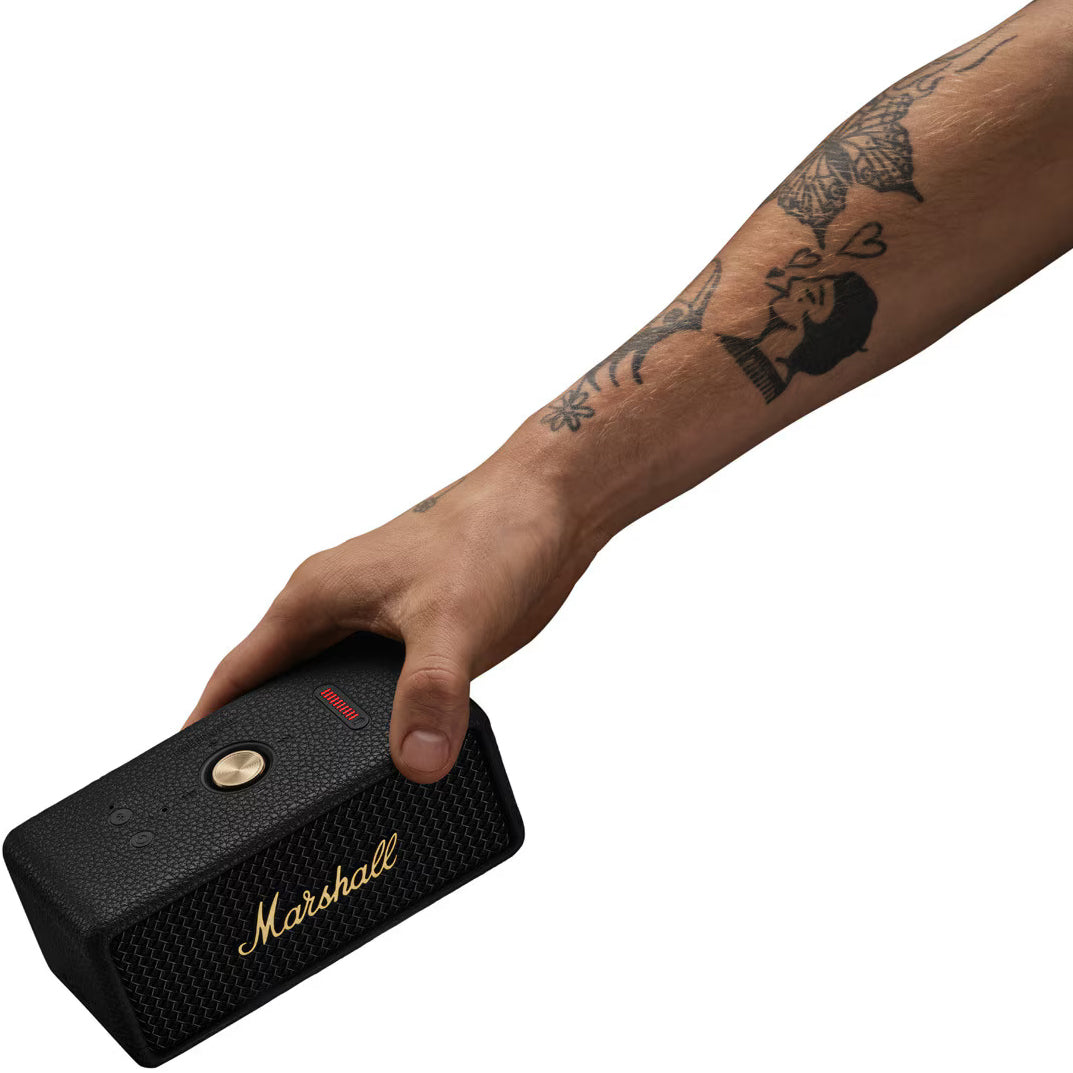 Boxa Portabila Bluetooth Marshall Emberton II, 20W, Waterproof, Neagra Aurie