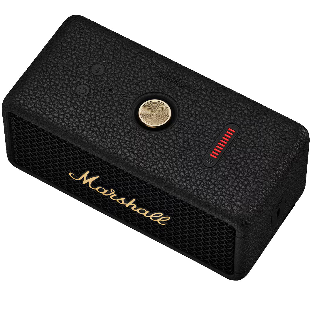 Boxa Portabila Bluetooth Marshall Emberton II, 20W, Waterproof, Neagra Aurie