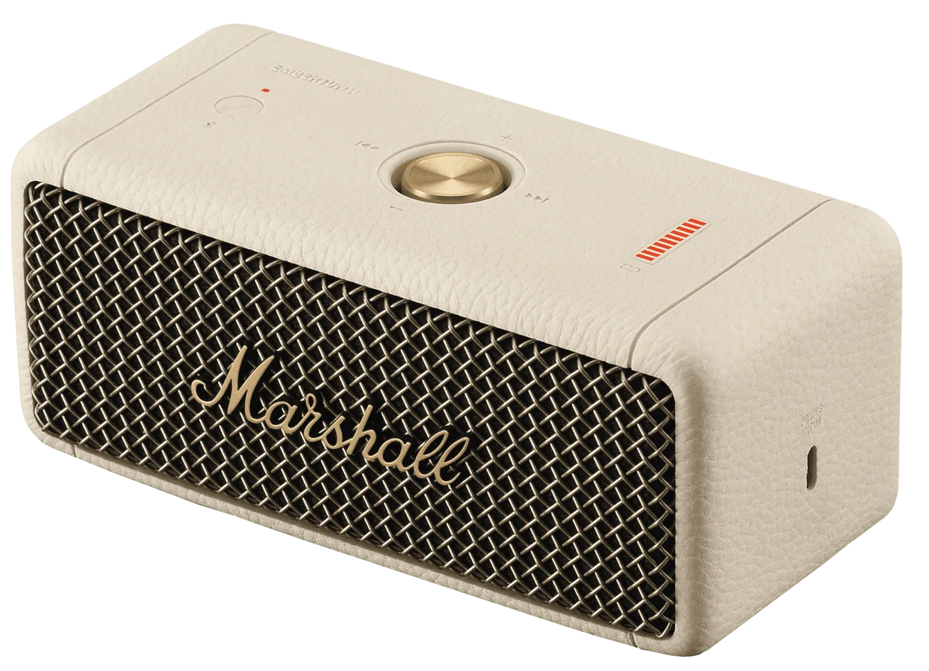 Boxa Portabila Bluetooth Marshall Emberton II, 20W, Waterproof, Crem
