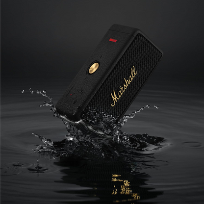 Boxa Portabila Bluetooth Marshall Emberton II, 20W, Waterproof, Neagra Aurie