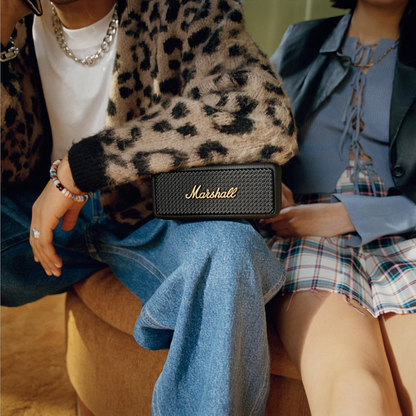 Boxa Portabila Bluetooth Marshall Emberton II, 20W, Waterproof, Neagra Aurie