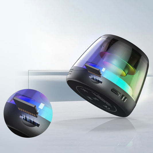 Boxa Portabila Bluetooth Monster Mag Flux, 5W, TWS, RGB, Neagra