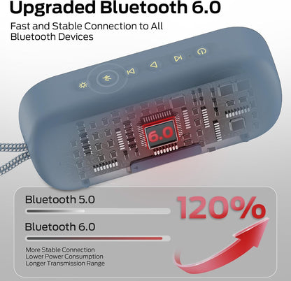 Boxa Portabila Bluetooth Monster S150 Plus, 40W, TWS, RGB, Waterproof, Crem Deschis