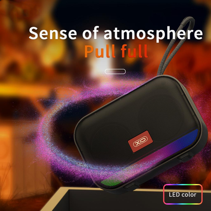 Boxa Portabila Bluetooth XO Design F66, 5W, RGB, Neagra