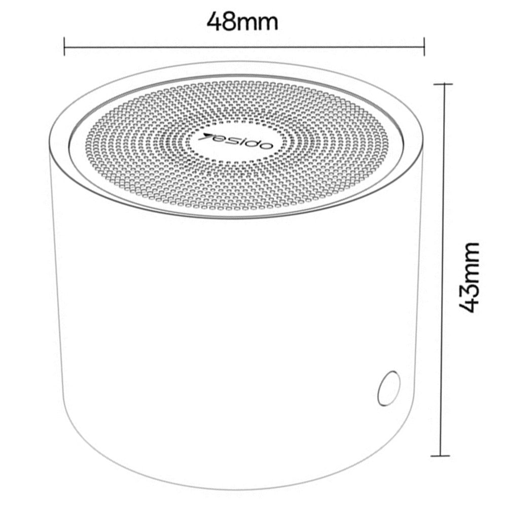 Boxa Bluetooth Yesido YSW30, 3W, Waterproof, Neagra
