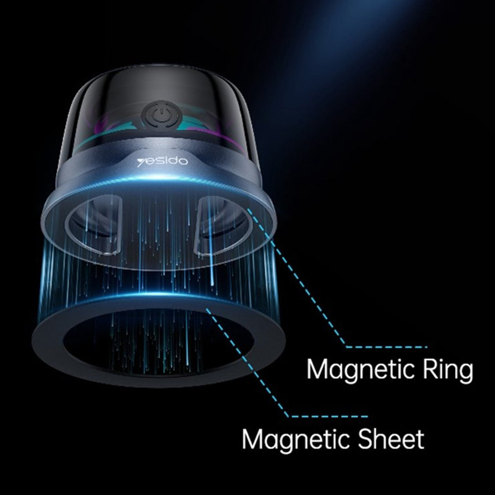 Boxa Portabila Bluetooth Yesido YSW32, 3W, RGB, Neagra