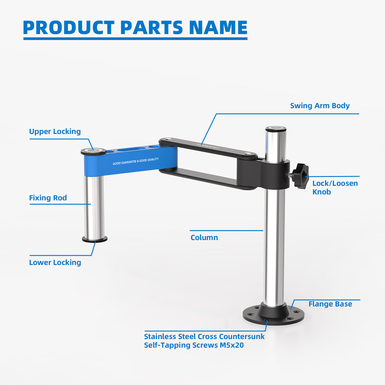 Brat Reglabil Forward FW-R02 pentru Microscop