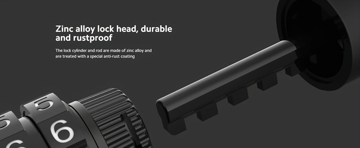 Cablu Antifurt Xiaomi pentru Trotineta Electrica, Neagra BHR6751GL