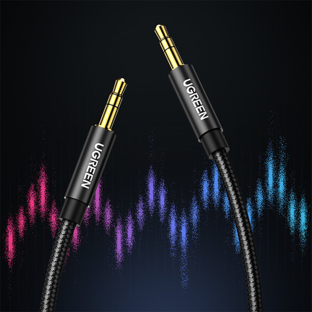 Cablu Audio 3.5mm - 3.5mm UGREEN AV112, 1m, Negru