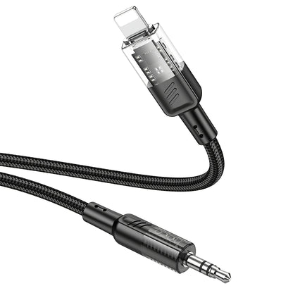 Cablu Audio Lightning - 3.5mm HOCO UPA27, 1.2m, Negru