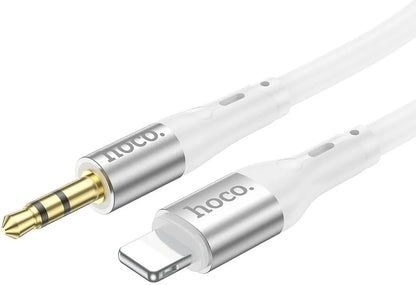 Cablu Audio Lightning - 3.5mm HOCO UPA22, 1m, Alb