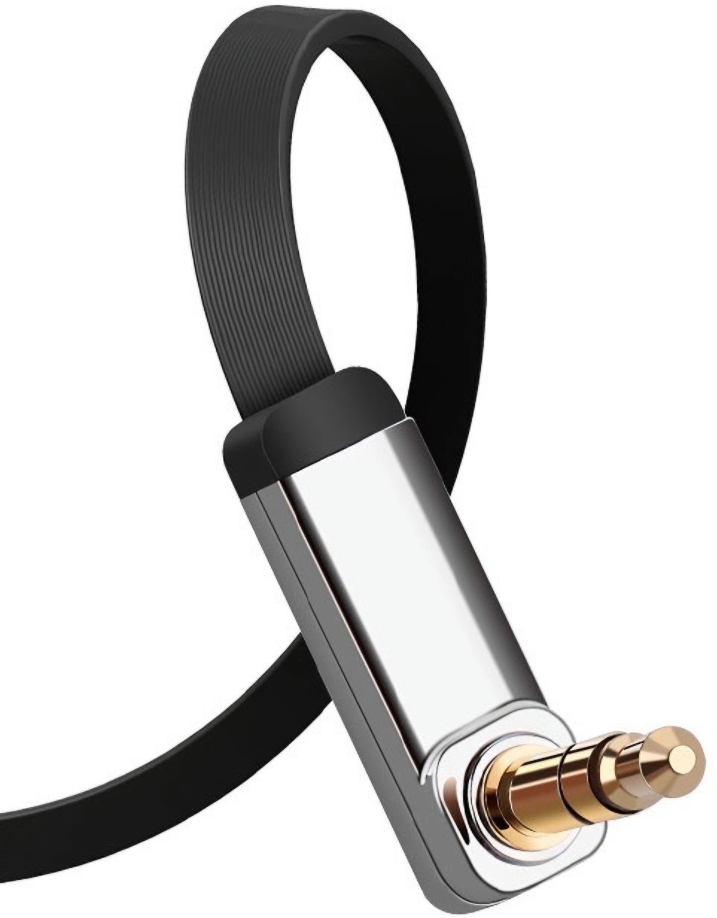 Cablu Audio 3.5mm - 3.5mm UGREEN AV119 Angled, 2m, Negru