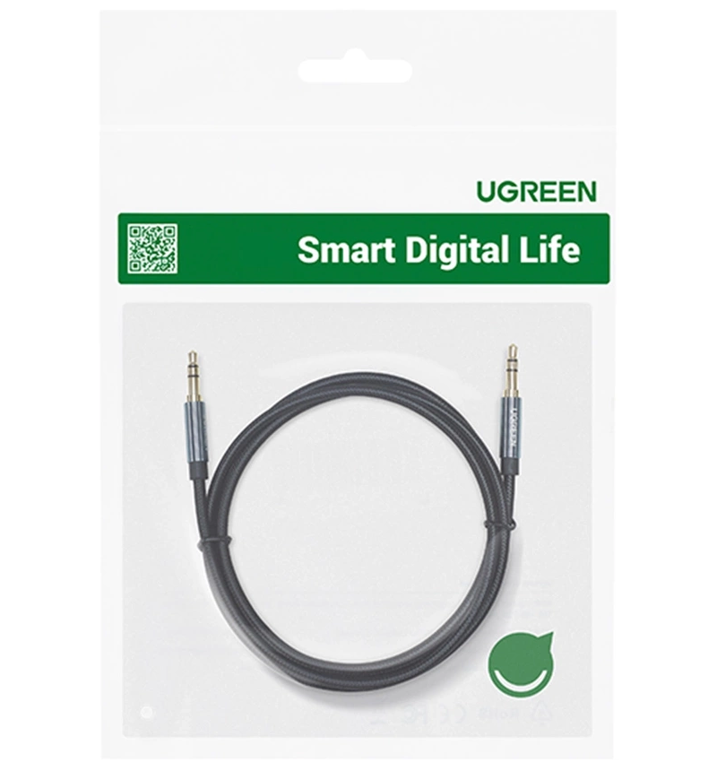 Cablu Audio 3.5mm - 3.5mm UGREEN AV112, 1m, Albastru