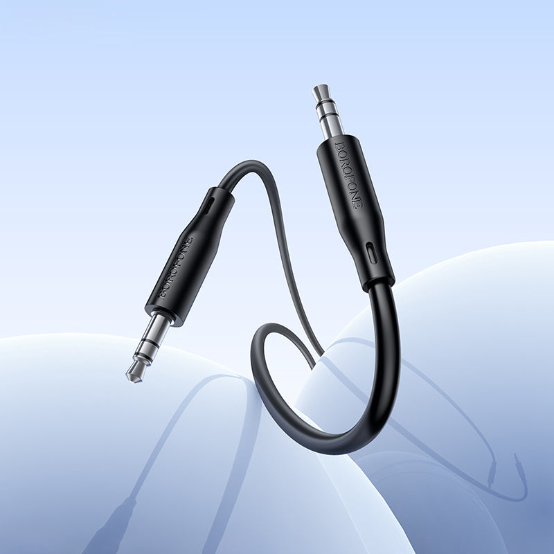 Cablu Audio 3.5mm - 3.5mm Borofone BL26 Standard, 1m, Negru