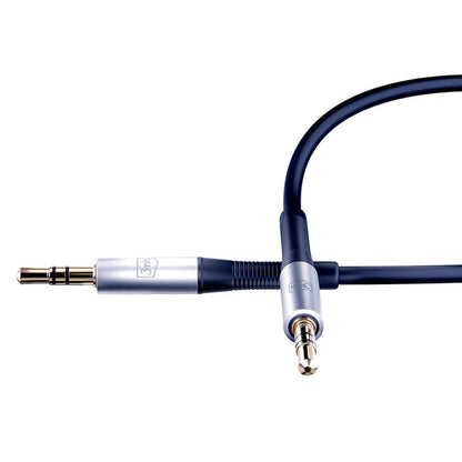 Cablu Audio 3.5mm - 3.5mm 3MK, 1m, Negru