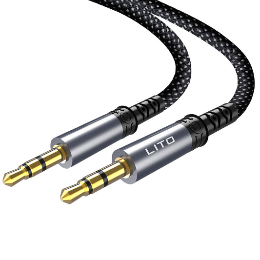 Cablu Audio 3.5mm - 3.5mm Lito LA01D, 1m, Negru