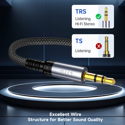 Cablu Audio 3.5mm - 3.5mm Lito LA01D, 1m, Negru