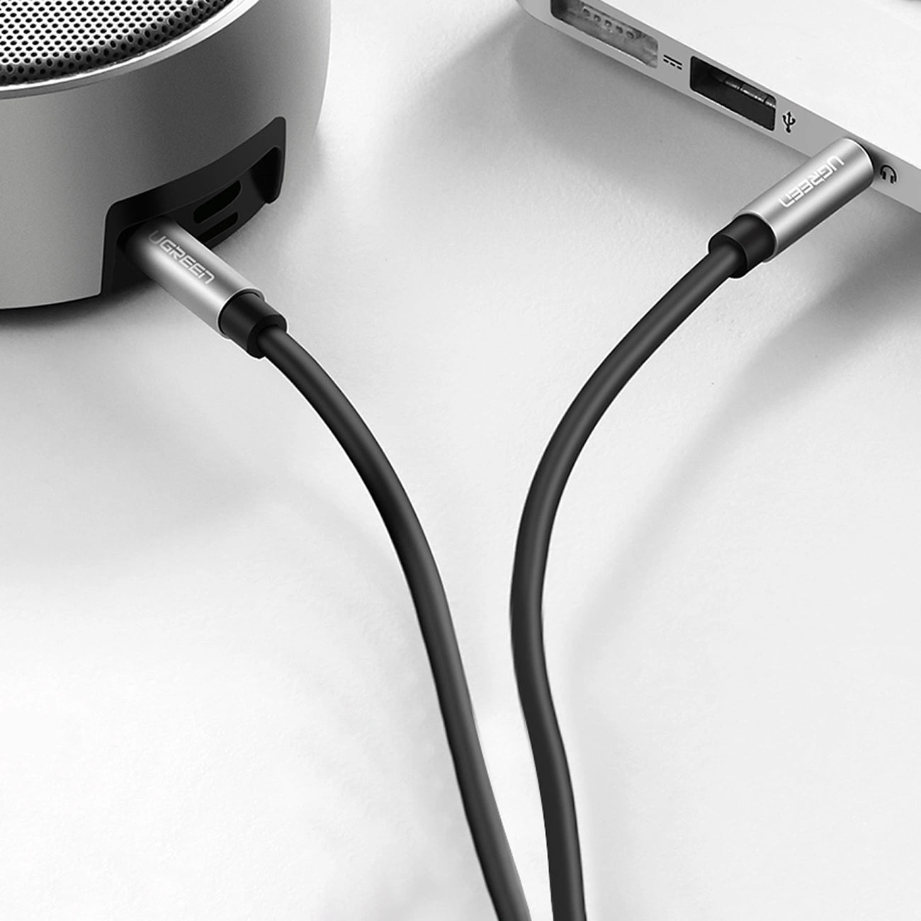 Cablu Audio 3.5mm - 3.5mm UGREEN AV119, 1m, Negru