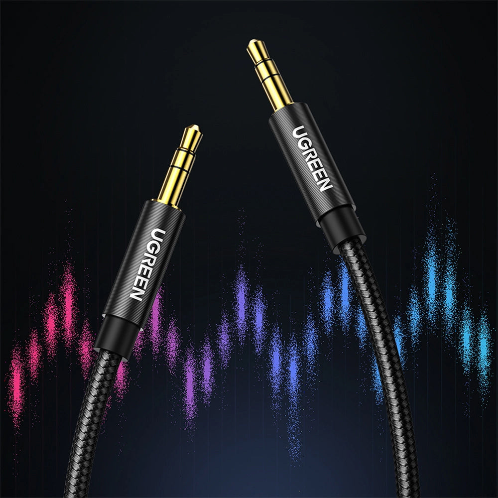 Cablu Audio 3.5mm - 3.5mm UGREEN AV112, 2m, Negru