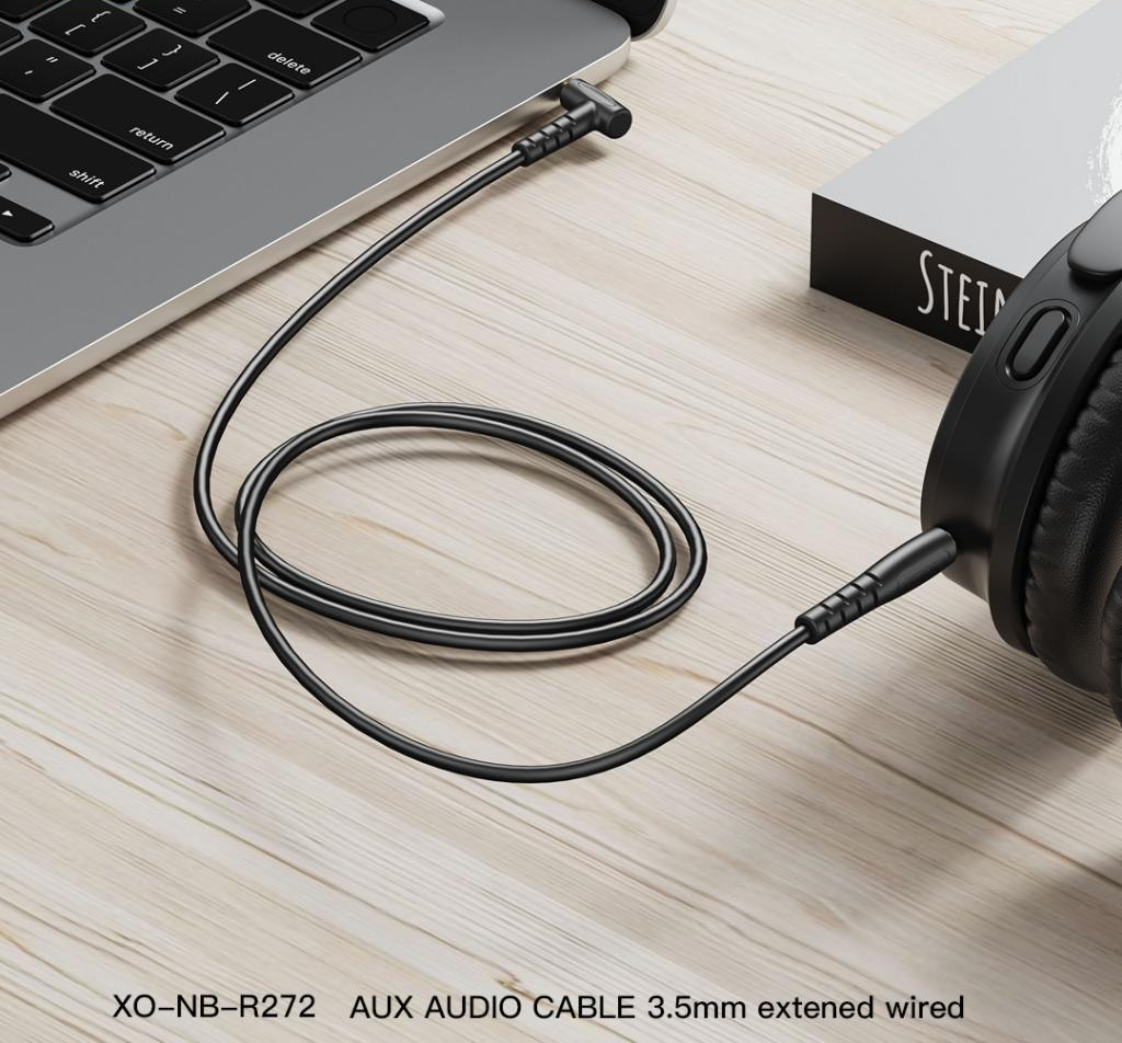 Cablu Audio 3.5mm - 3.5mm XO Design NB-R272, 1m, Negru