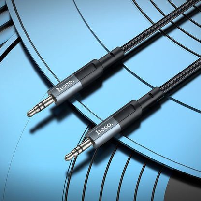 Cablu Audio 3.5mm - 3.5mm HOCO UPA22, 1m, Negru