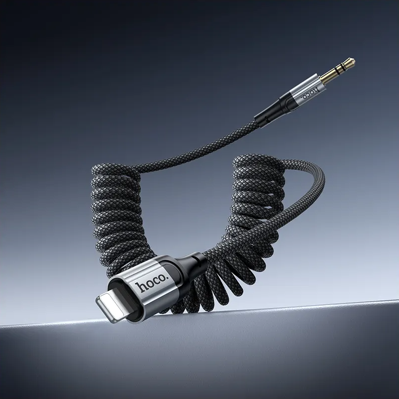 Cablu Audio Lightning - 3.5mm HOCO UPA33A, 1.5m, Negru