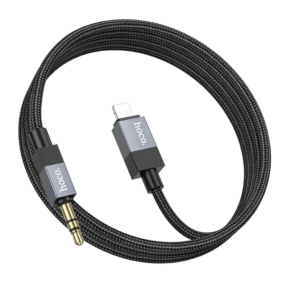Cablu Audio Lightning - 3.5mm HOCO UPA32A, 1m, Negru