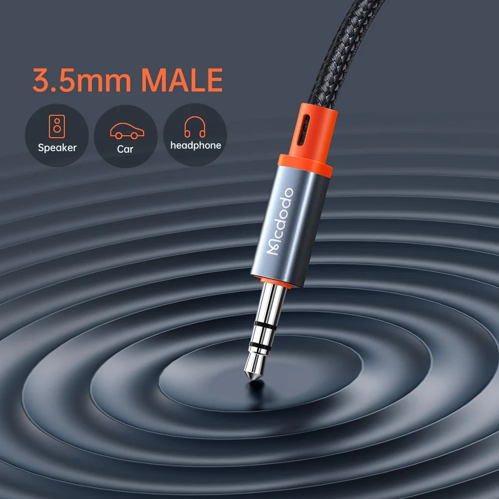Cablu Audio Lightning - 3.5mm McDodo CA-0780 Castle, 1.2m, Negru