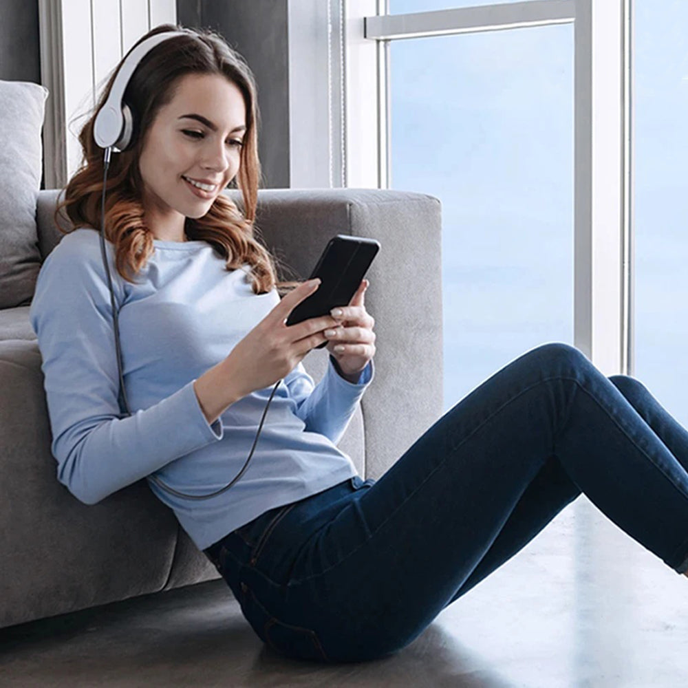 Cablu Audio Lightning - 3.5mm Techsuit AC10 SoundShell, 1.5m, Gri