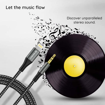 Cablu Audio Lightning - 3.5mm Techsuit AC17 NexaSound, 1m, Gri