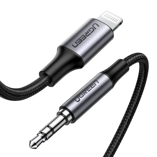 Cablu Audio Lightning - 3.5mm UGREEN US315 (70509), 1m, Negru