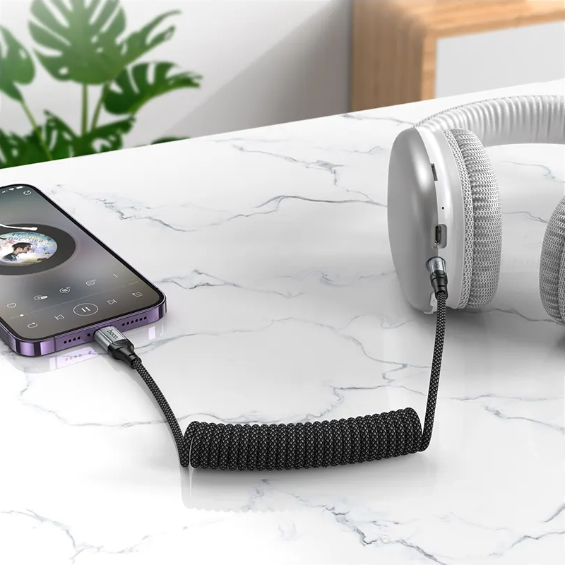 Cablu Audio Lightning - 3.5mm HOCO UPA33A, 1.5m, Negru