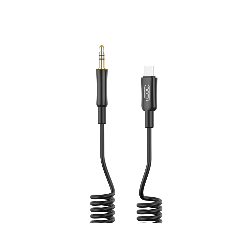Cablu Audio USB-C - 3.5mm XO Design NB-R255B, 1m, Negru