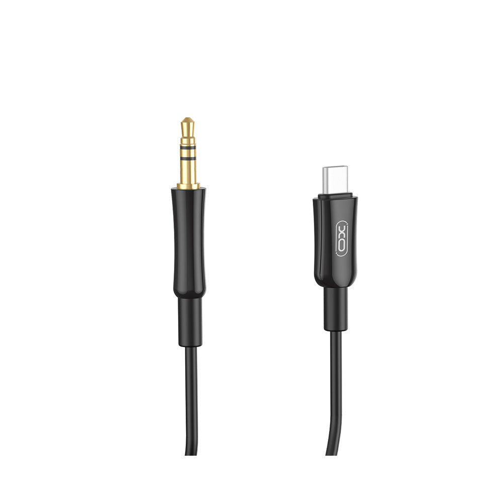 Cablu Audio USB-C - 3.5mm XO Design NB-R255B, 1m, Negru