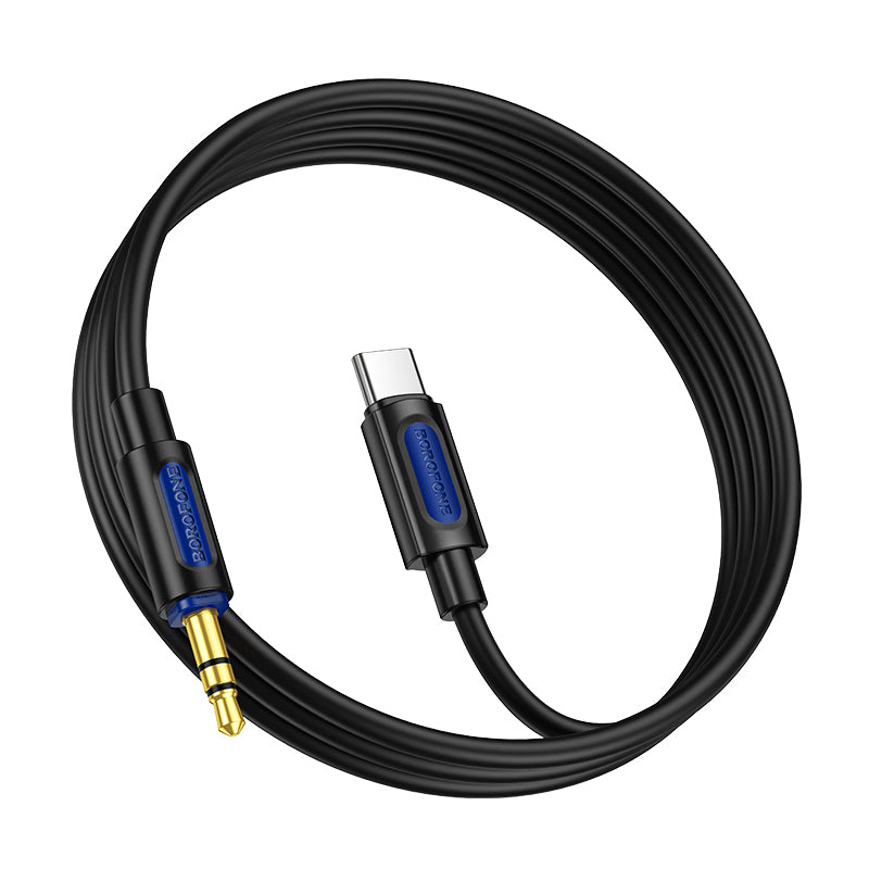 Cablu Audio USB-C - 3.5mm Borofone BL20, 1m, Negru