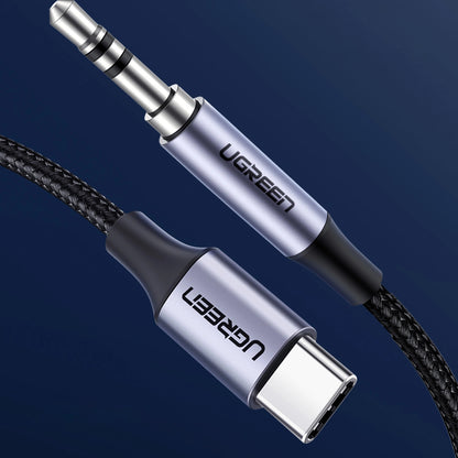 Cablu Audio USB-C - 3.5mm UGREEN AV143, 1m, Gri