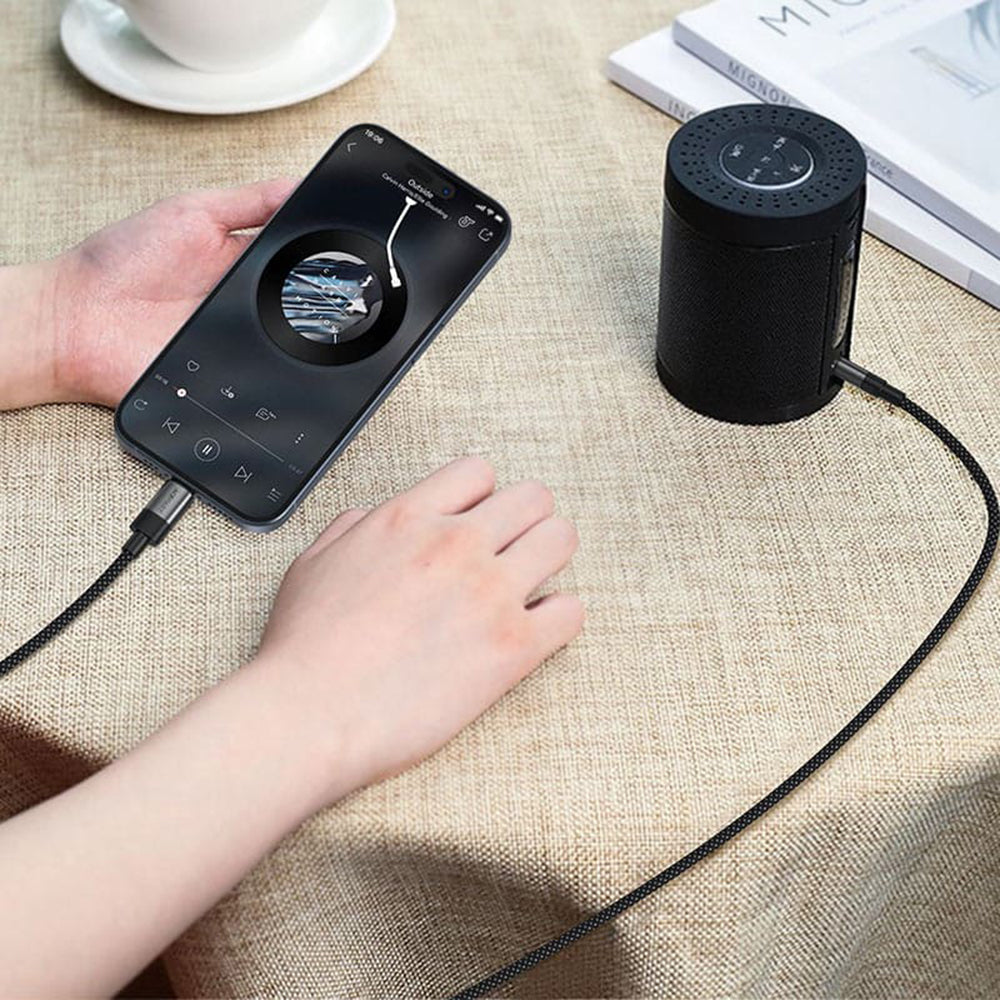 Cablu Audio USB-C - 3.5mm Acefast J11, 1m, Negru