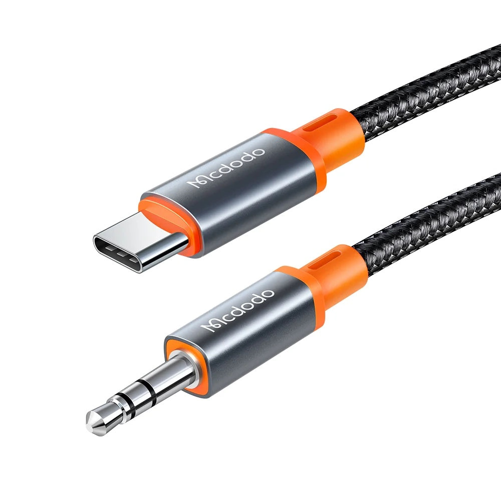 Cablu Audio USB-C - 3.5mm McDodo CA-0820 Castle, 1.2m, Negru