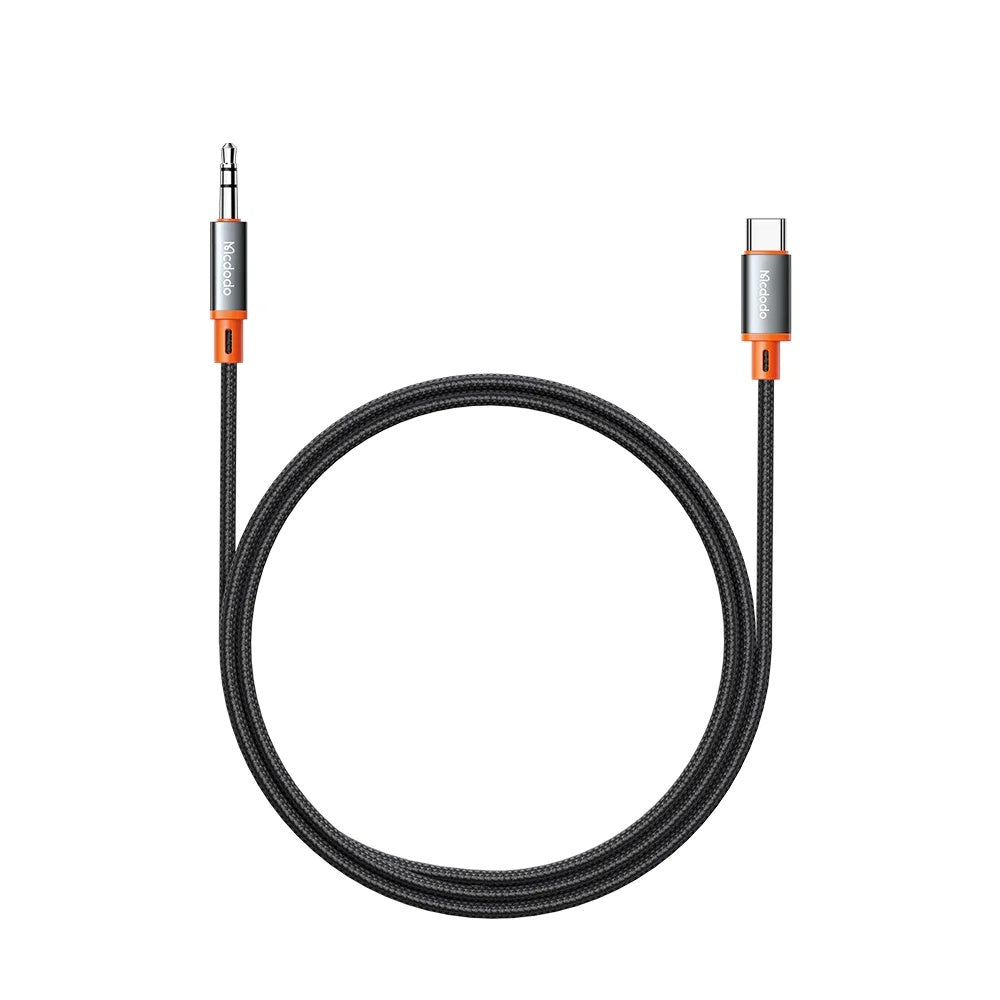 Cablu Audio USB-C - 3.5mm McDodo CA-0820 Castle, 1.2m, Negru