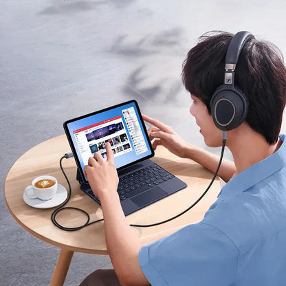 Cablu Audio USB-C - 3.5mm Techsuit AC9 SoundShell, 1.5m, Gri